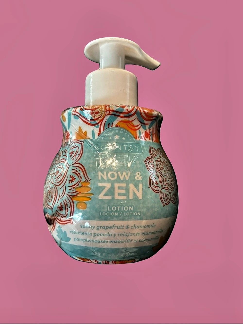 New Scentsy Now & Zen Hand Lotion Blue & Orange Discontinued